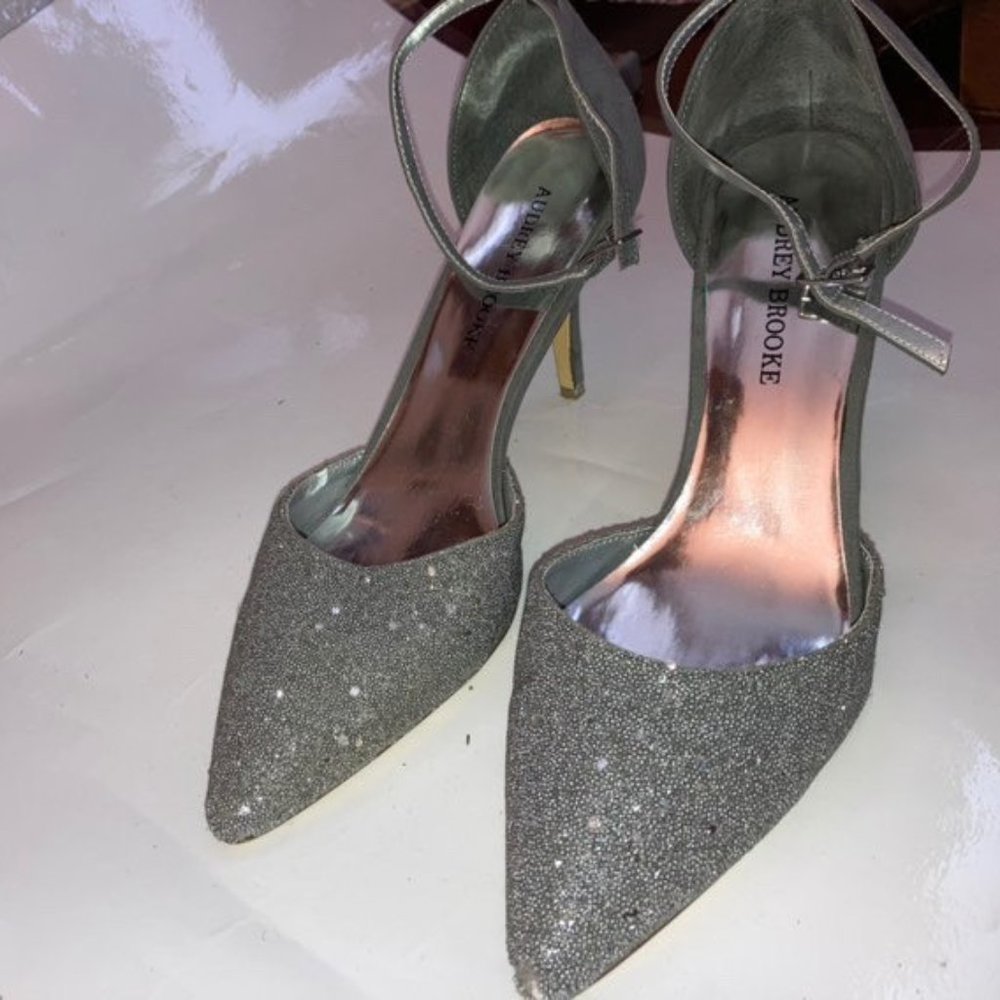 Sparkly strappy heels